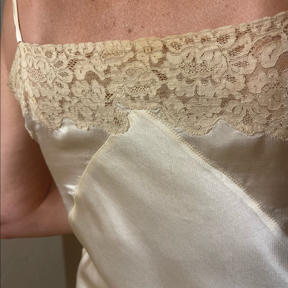 Vintage Silk 1930’s Chemise Step-In Lingerie - Picture 6 of 8